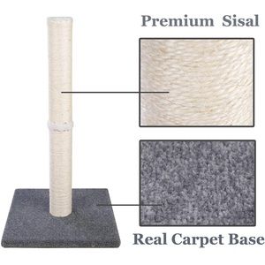 Cat scratcher (large/tall), sisal and carpet